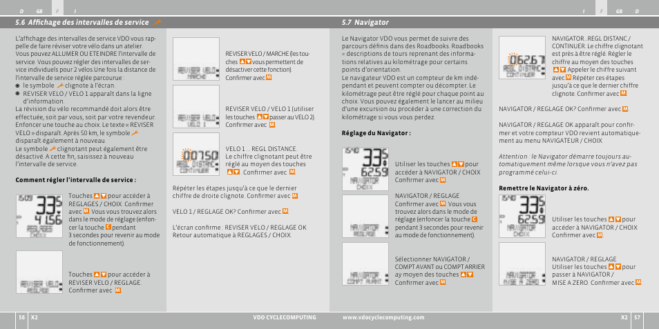 VDO WR X2 User Manual | Page 29 / 264
