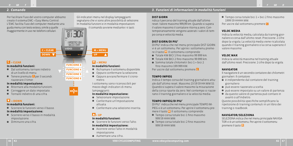 VDO WR X2 User Manual | Page 34 / 264