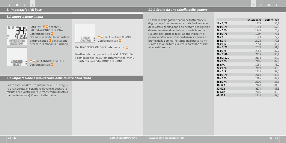 VDO WR X2 User Manual | Page 36 / 264