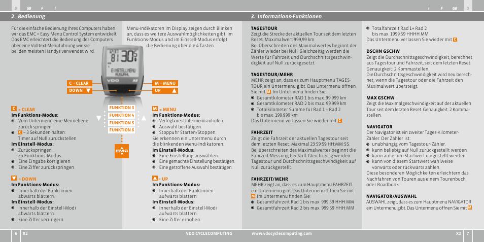 VDO WR X2 User Manual | Page 4 / 264