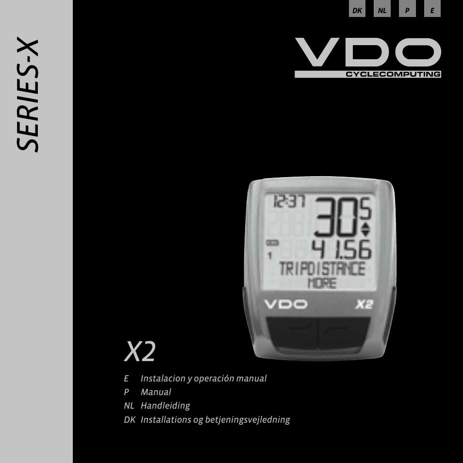 Ba_x2_dk_nl_p_e, Se r ie s- x | VDO WR X2 User Manual | Page 44 / 264