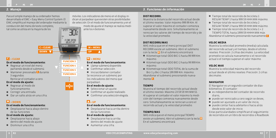 VDO WR X2 User Manual | Page 47 / 264