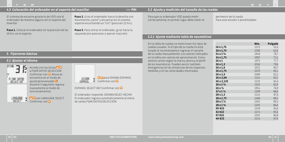 VDO WR X2 User Manual | Page 49 / 264