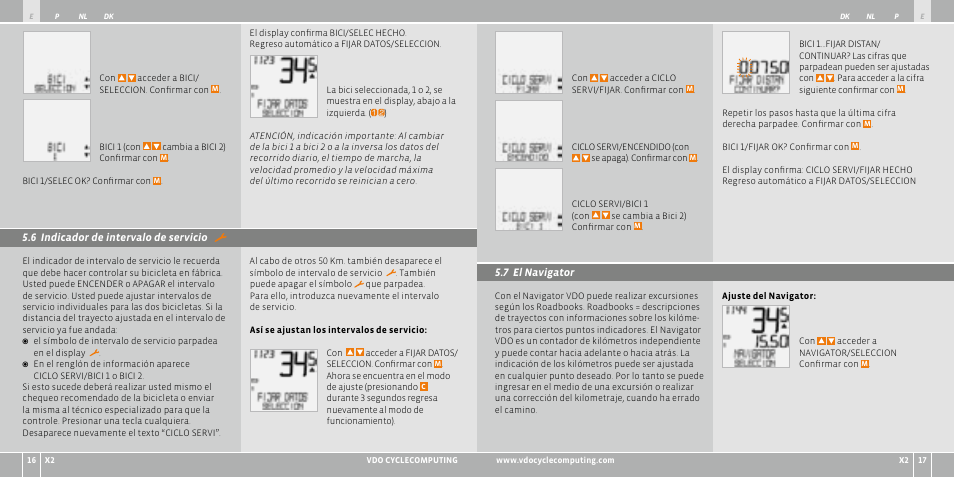 VDO WR X2 User Manual | Page 52 / 264