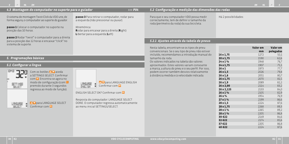 VDO WR X2 User Manual | Page 59 / 264