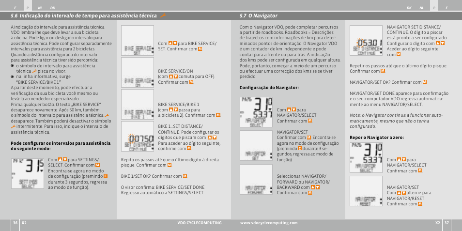 VDO WR X2 User Manual | Page 62 / 264