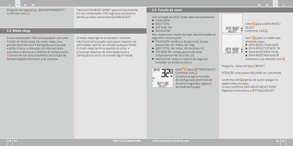 VDO WR X2 User Manual | Page 63 / 264