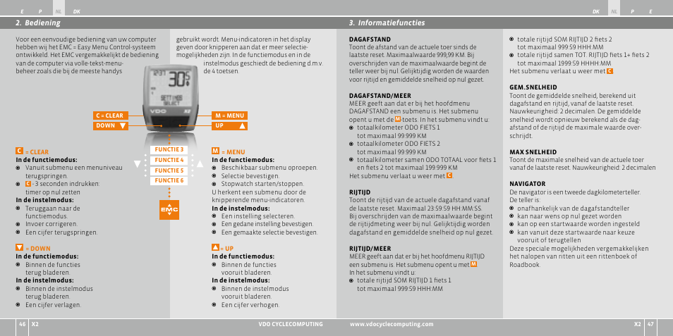 VDO WR X2 User Manual | Page 67 / 264