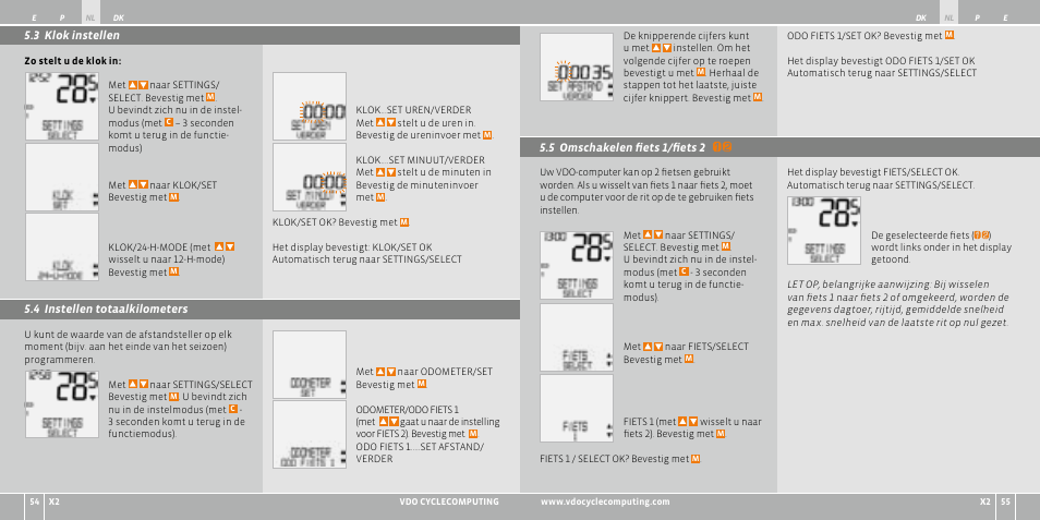 VDO WR X2 User Manual | Page 71 / 264