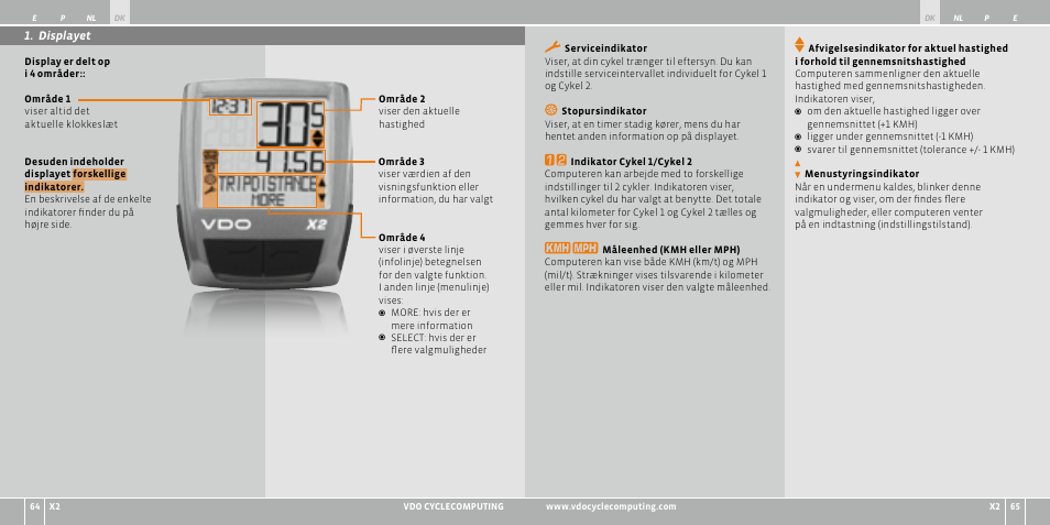 VDO WR X2 User Manual | Page 76 / 264