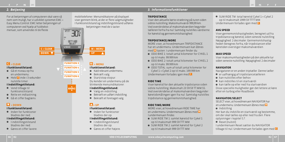 VDO WR X2 User Manual | Page 77 / 264