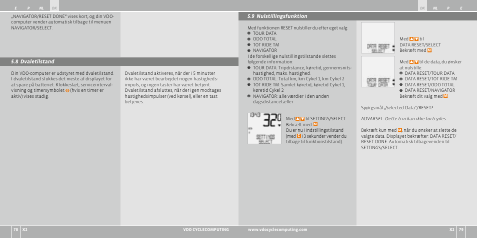 VDO WR X2 User Manual | Page 83 / 264