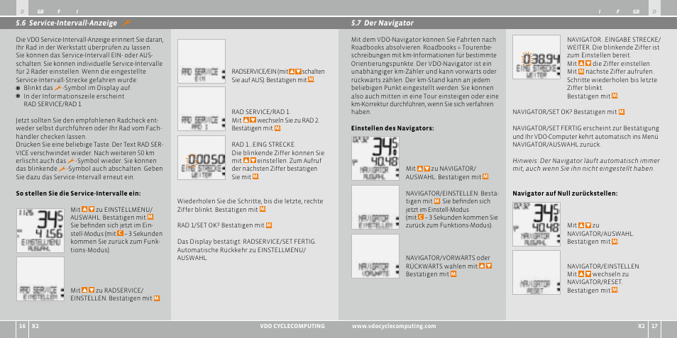 VDO WR X2 User Manual | Page 9 / 264