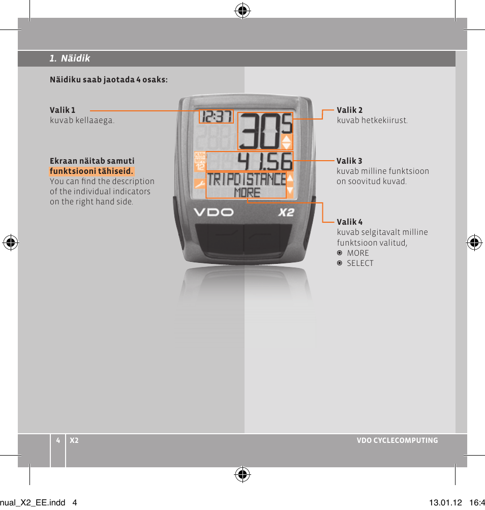 VDO WR X2 User Manual | Page 90 / 264