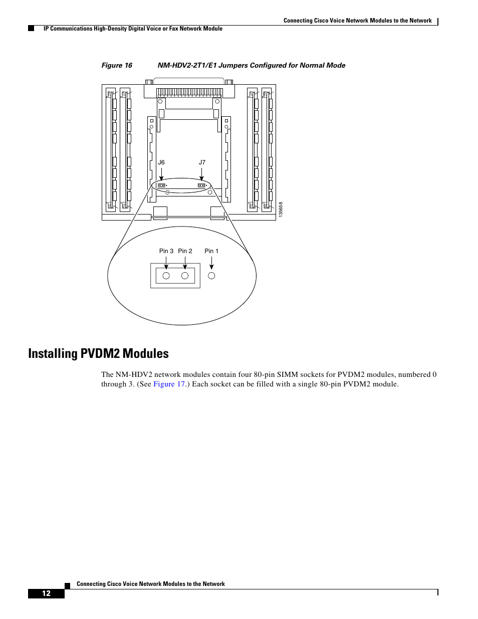 Installing pvdm2 modules | Cisco OL-12812-01 User Manual | Page 12 / 18