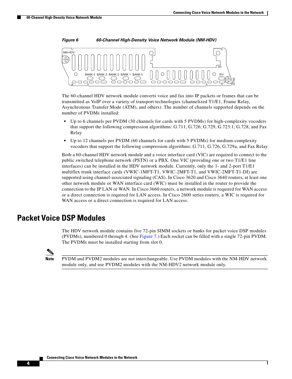 Packet voice dsp modules | Cisco OL-12812-01 User Manual | Page 4 / 18
