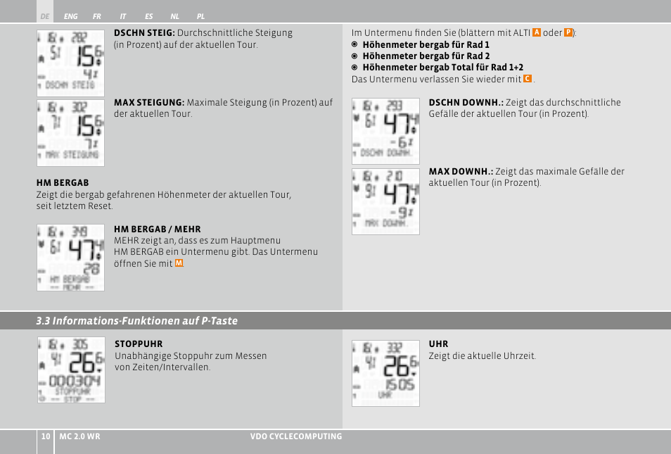 VDO WR MC 2.0 User Manual | Page 10 / 228