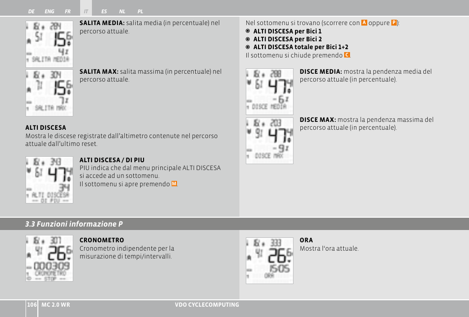 VDO WR MC 2.0 User Manual | Page 106 / 228