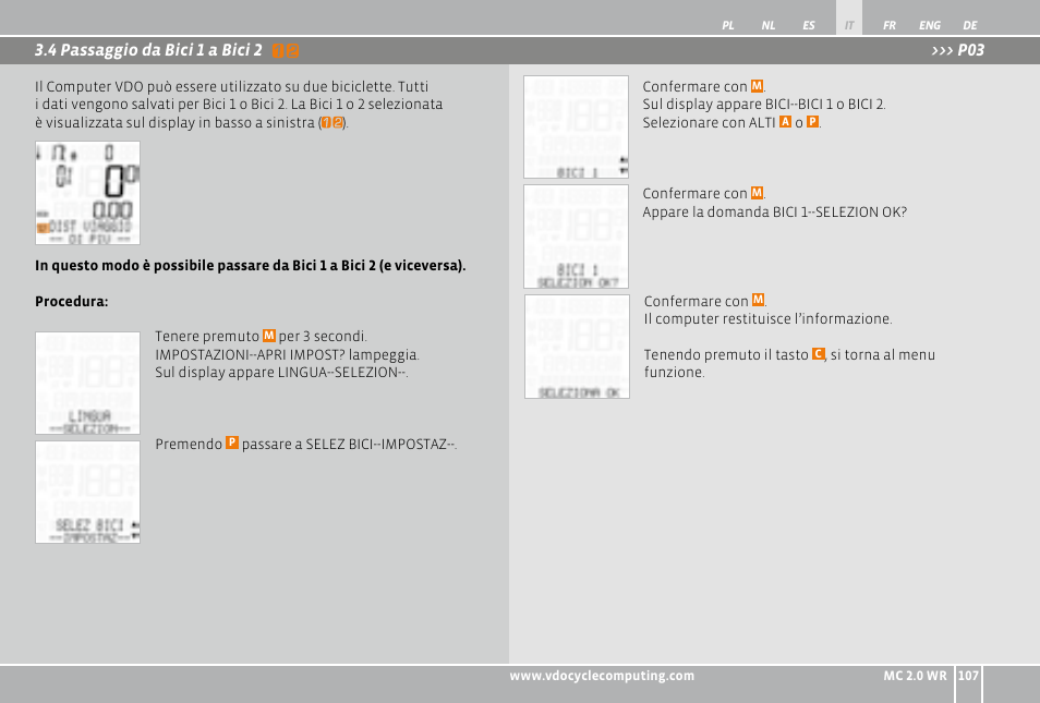 VDO WR MC 2.0 User Manual | Page 107 / 228