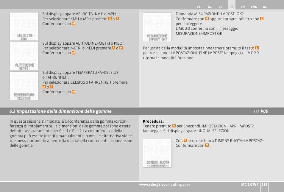 VDO WR MC 2.0 User Manual | Page 115 / 228