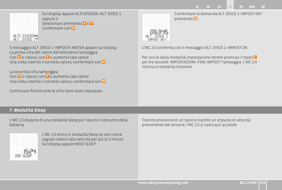 VDO WR MC 2.0 User Manual | Page 125 / 228