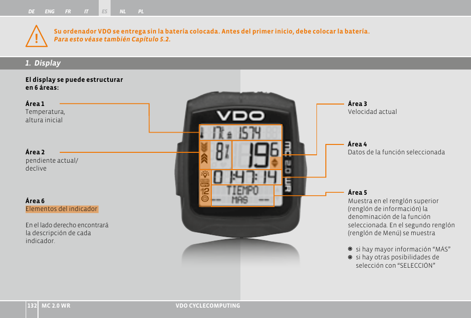 VDO WR MC 2.0 User Manual | Page 132 / 228