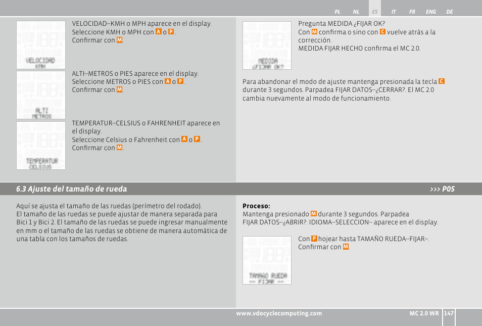 VDO WR MC 2.0 User Manual | Page 147 / 228