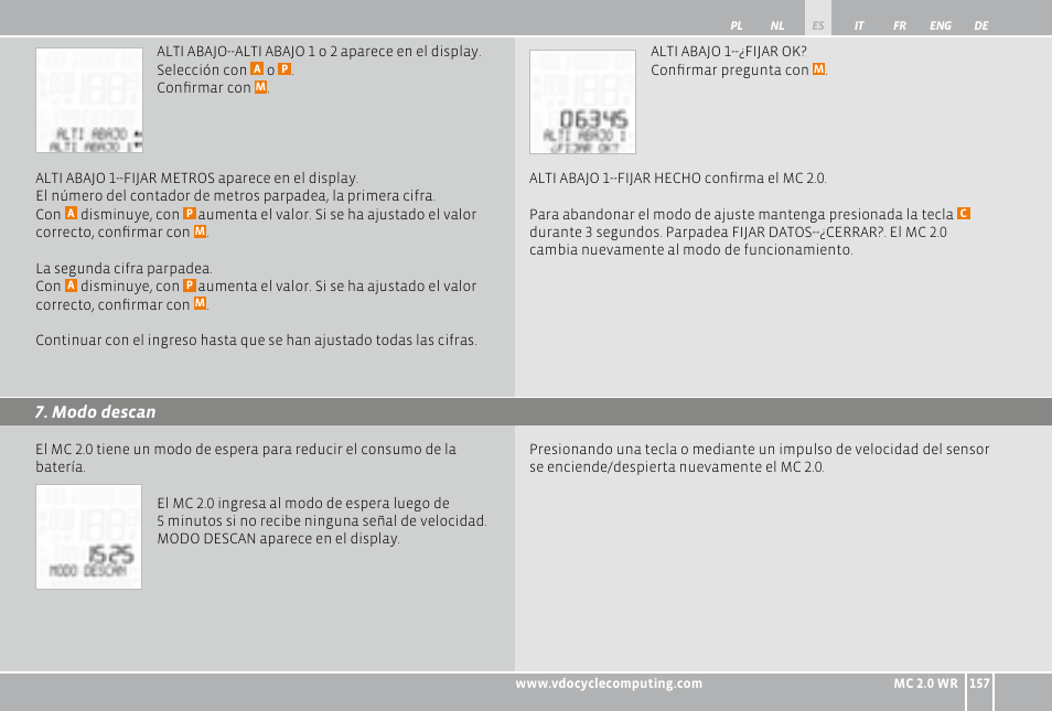 VDO WR MC 2.0 User Manual | Page 157 / 228