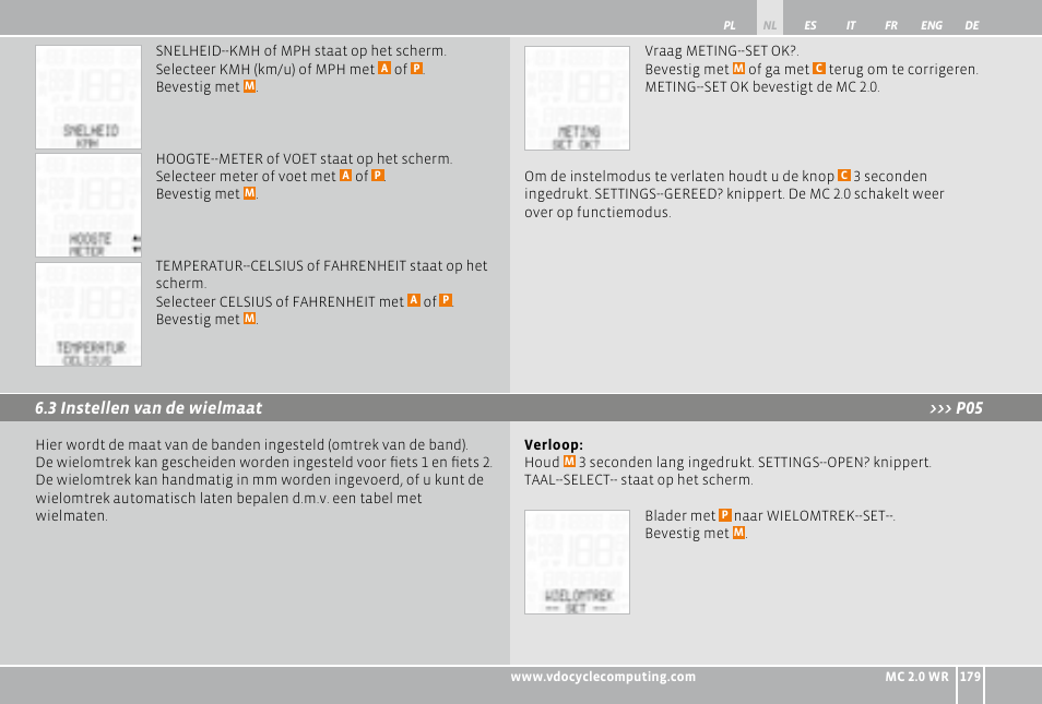 VDO WR MC 2.0 User Manual | Page 179 / 228