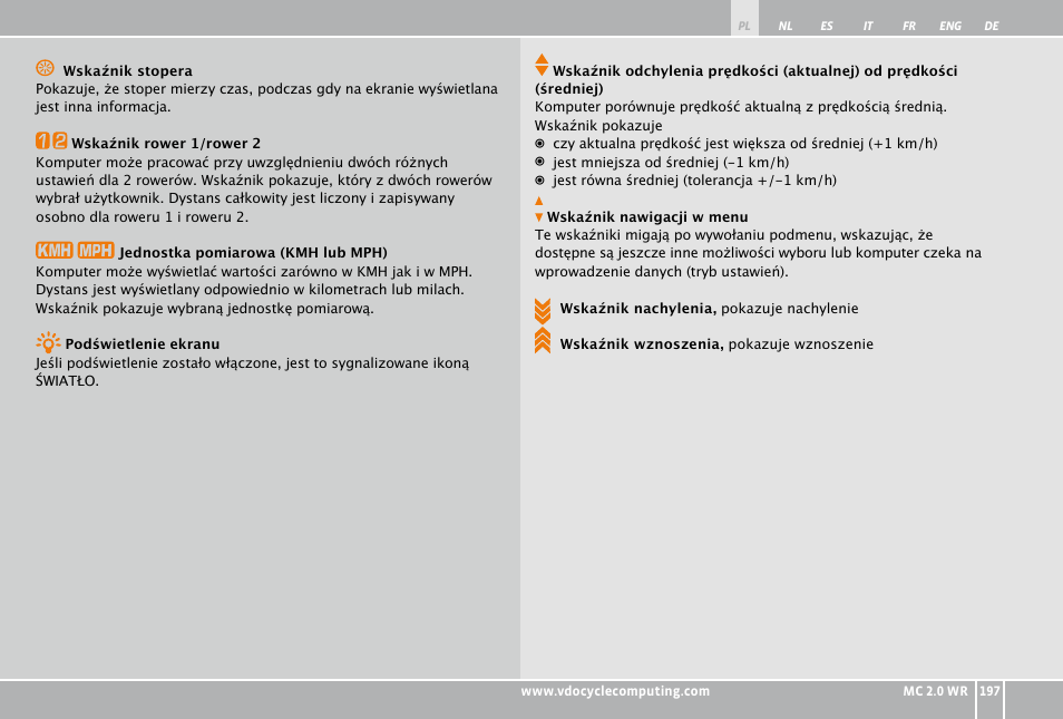 VDO WR MC 2.0 User Manual | Page 197 / 228