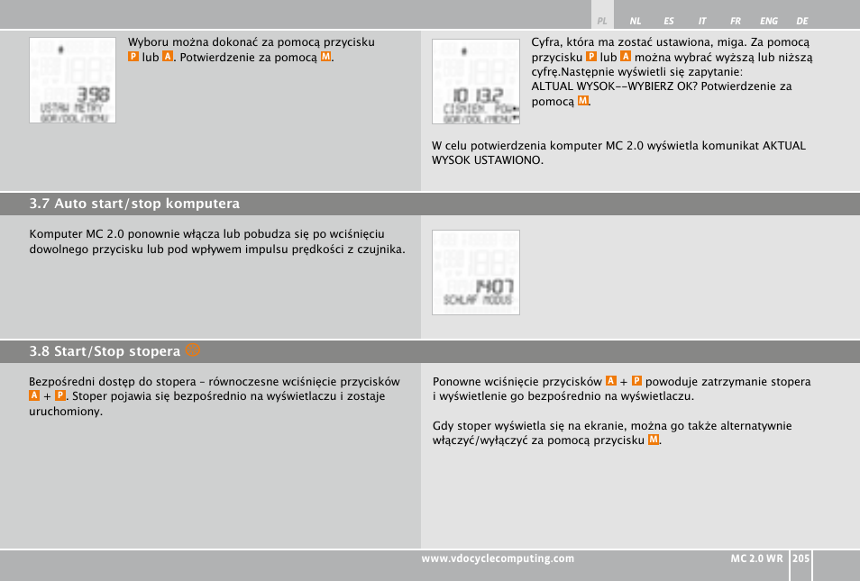 VDO WR MC 2.0 User Manual | Page 205 / 228