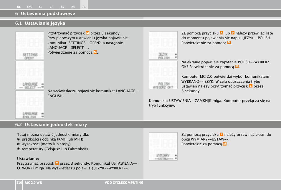 VDO WR MC 2.0 User Manual | Page 210 / 228