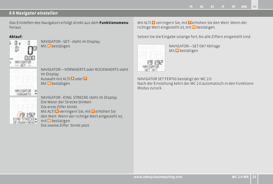VDO WR MC 2.0 User Manual | Page 23 / 228
