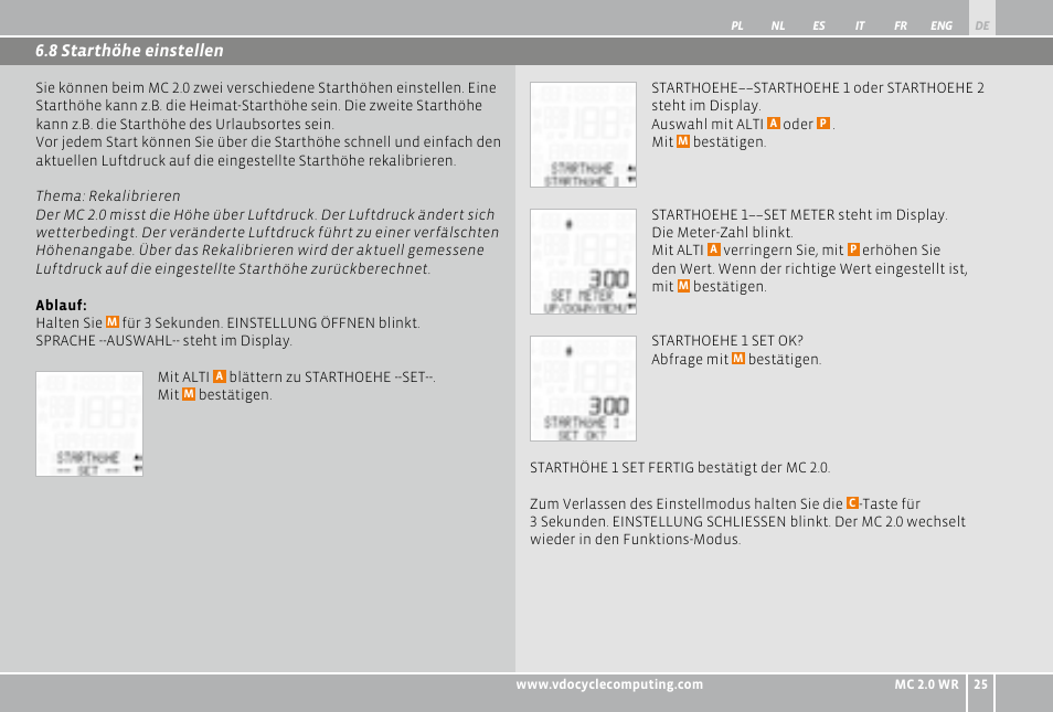 VDO WR MC 2.0 User Manual | Page 25 / 228