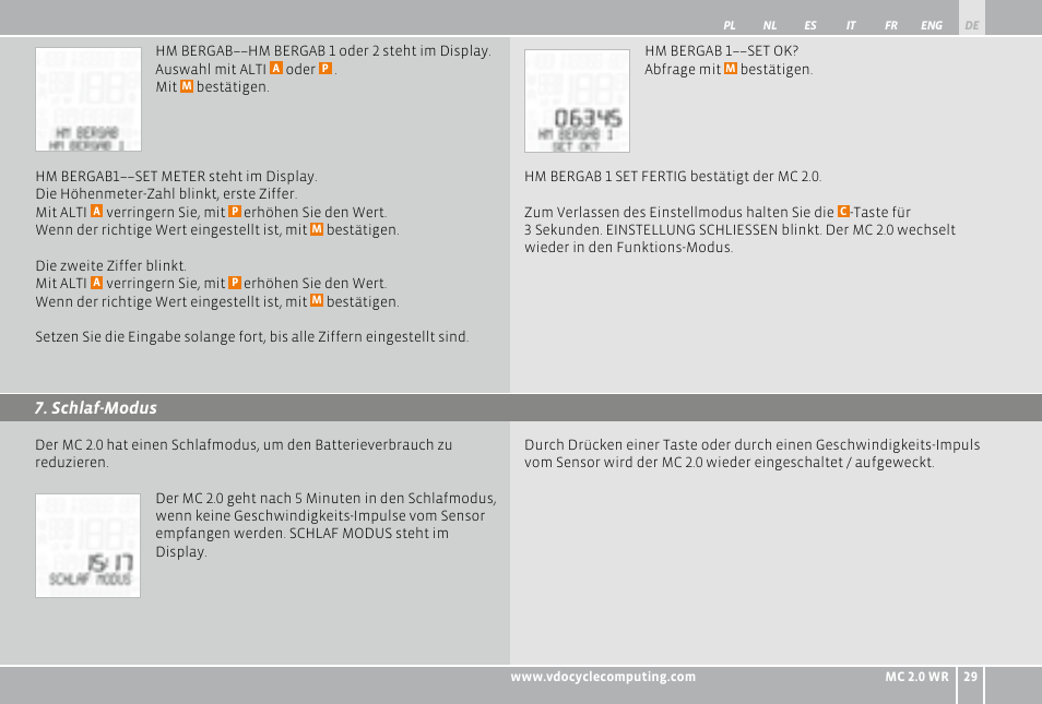 VDO WR MC 2.0 User Manual | Page 29 / 228