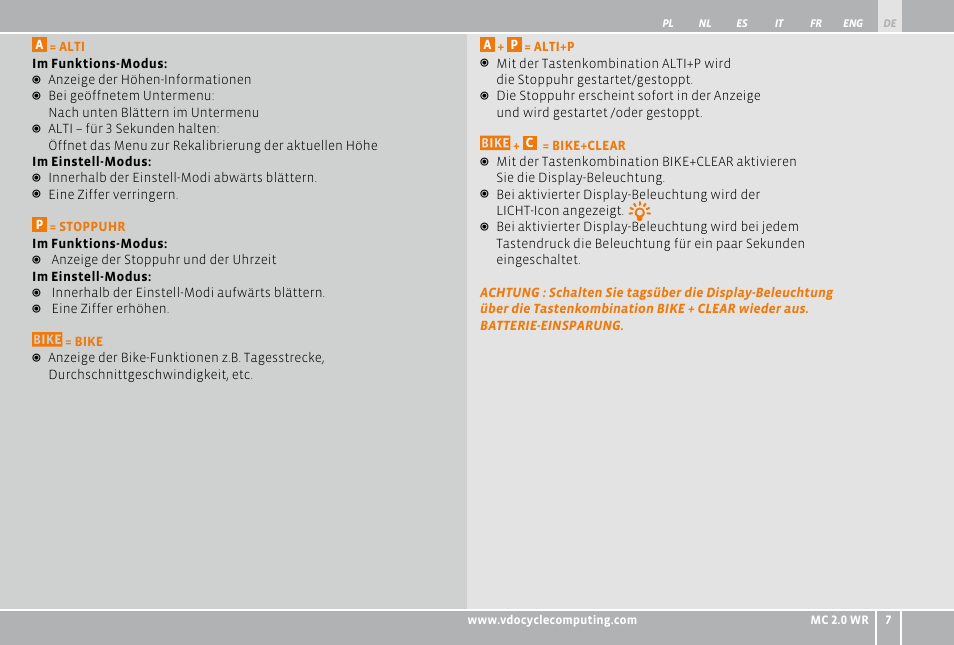 VDO WR MC 2.0 User Manual | Page 7 / 228