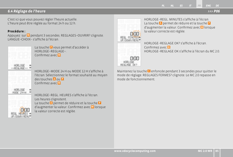 VDO WR MC 2.0 User Manual | Page 85 / 228