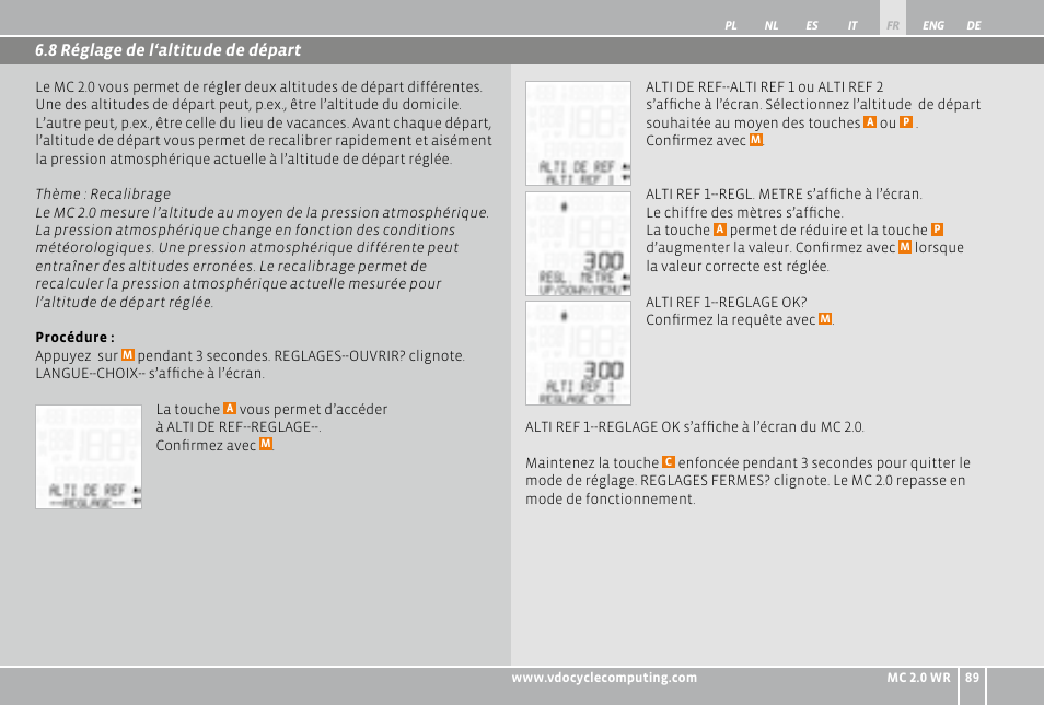 VDO WR MC 2.0 User Manual | Page 89 / 228