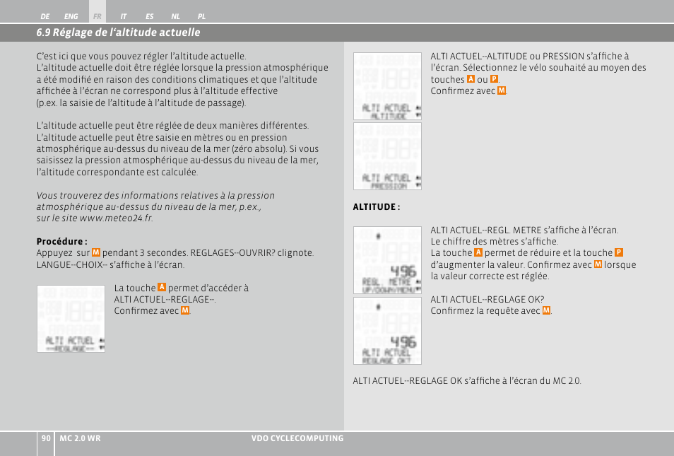 VDO WR MC 2.0 User Manual | Page 90 / 228