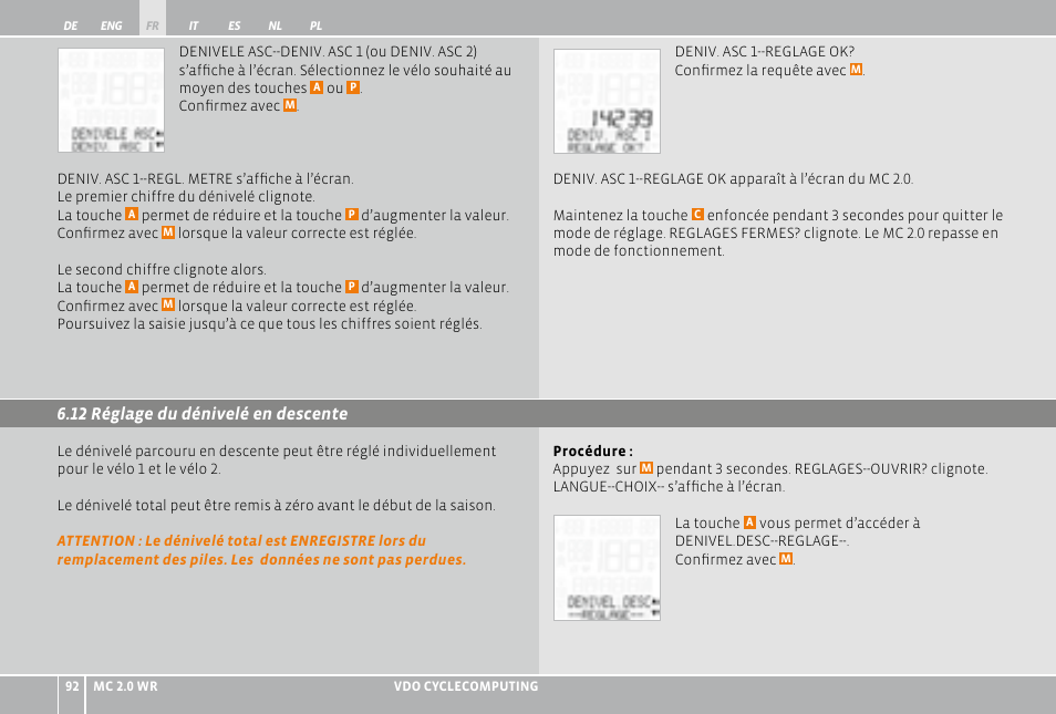 VDO WR MC 2.0 User Manual | Page 92 / 228