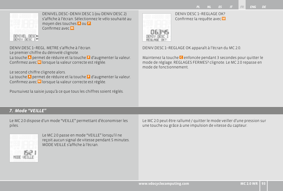 VDO WR MC 2.0 User Manual | Page 93 / 228