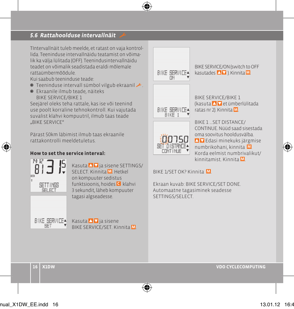 VDO WL X1 DW User Manual | Page 102 / 264