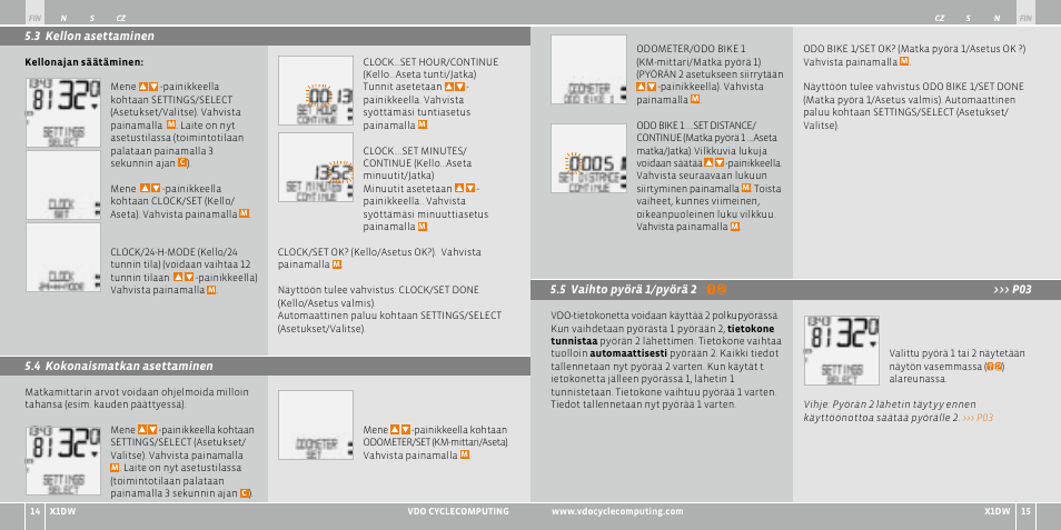 VDO WL X1 DW User Manual | Page 116 / 264