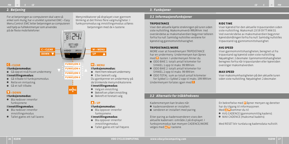 VDO WL X1 DW User Manual | Page 122 / 264