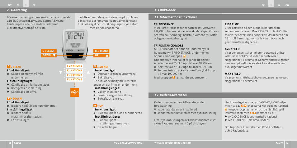 VDO WL X1 DW User Manual | Page 132 / 264