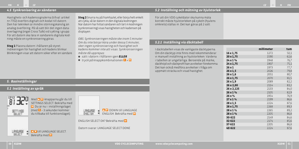 VDO WL X1 DW User Manual | Page 134 / 264
