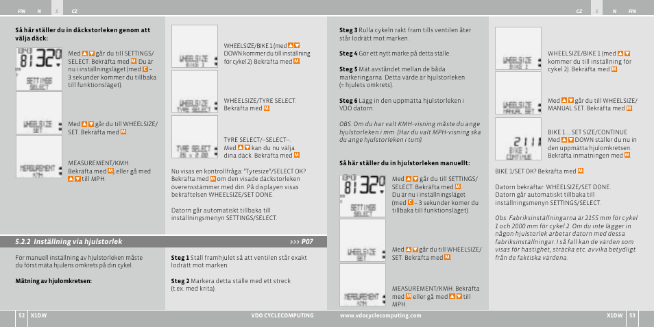 VDO WL X1 DW User Manual | Page 135 / 264