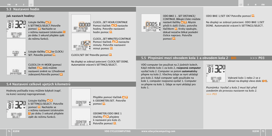 VDO WL X1 DW User Manual | Page 146 / 264