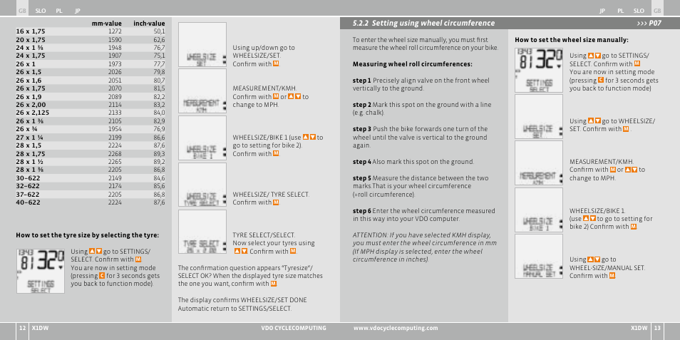 VDO WL X1 DW User Manual | Page 158 / 264