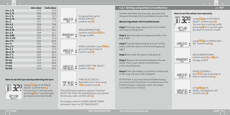 VDO WL X1 DW User Manual | Page 17 / 264